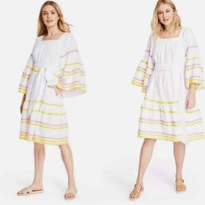 Lisa Marie Fernandez X Target Ric Rac Flare Dress Medium Boho Festival Preppy